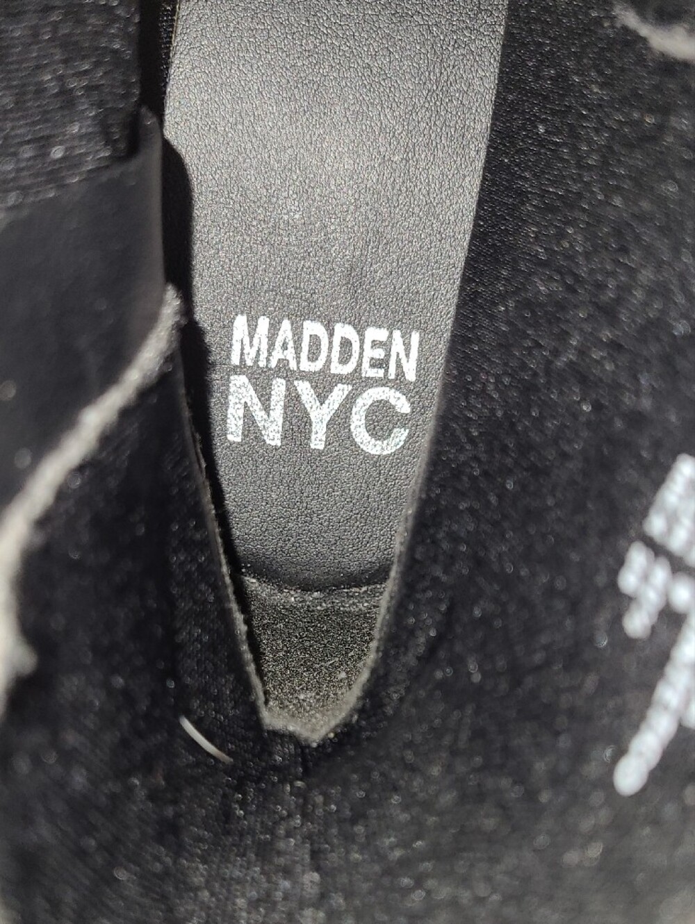 NWOT Madden NYC Black Rhinestone High-Top Lace-Up Womens Boots - Picture 8 of 9